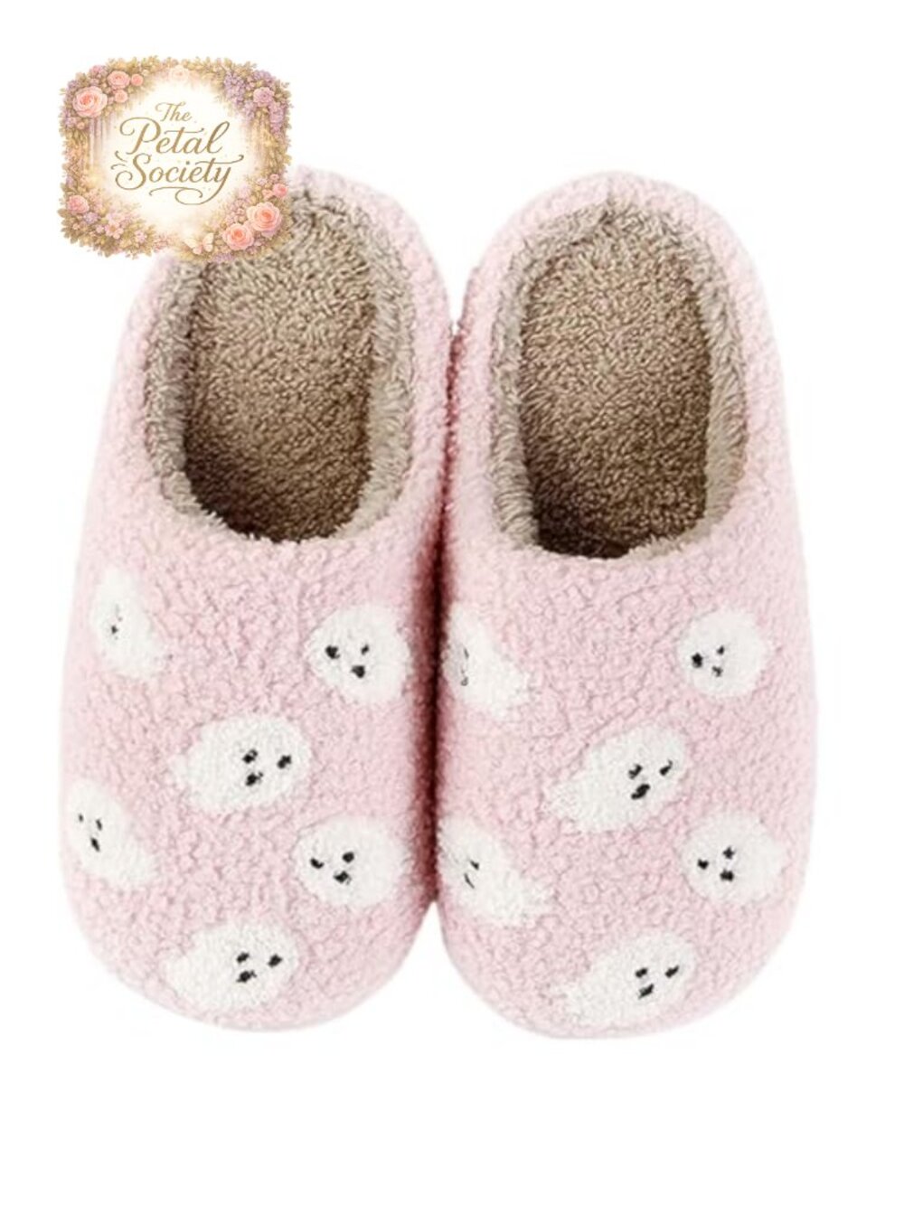 Plush Spooky Slippers Memory Foam Non-Slip Indoor Outdoor House Shoes